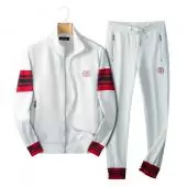 ensemble Trainingsanzug gucci sweat pantalon white embroidery gg